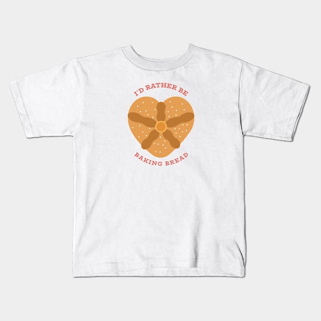 Bread Baker Kids T-Shirt by Mountain Morning Graphics